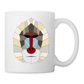 Mandrill geometric - Mug - white - Right