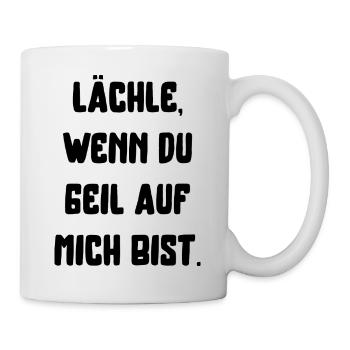 lächeln Party saufen feiern sexy lifestyle Spaß - Tasse - Weiß - Rechts