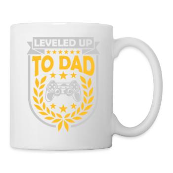 Leveled Up to Dad - Mug - white - Right