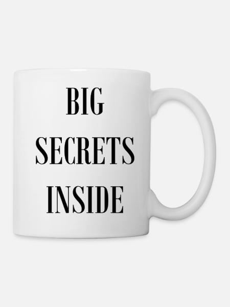 BIG SECRETS INSIDE - Tasse - Weiß
