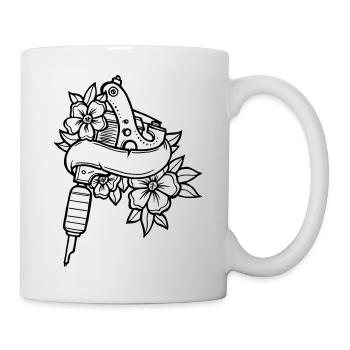 Tattoo Machine - Tasse - Weiß - Rechts