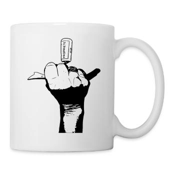 The Bad Girl in Black and White - Mug - white - Right