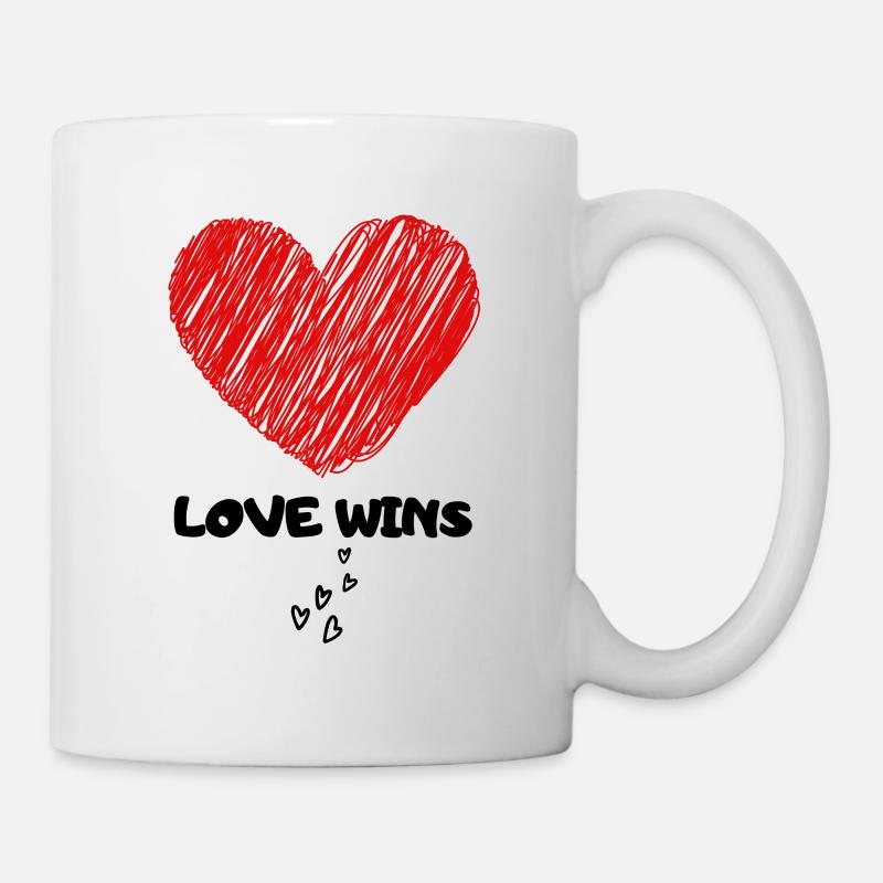 L’AMOUR GAGNE - Mug blanc - blanc