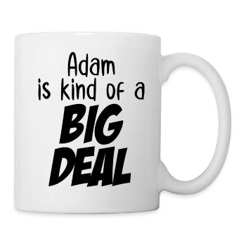 Adam est un peu un gros problème - Mug blanc - blanc - Droite