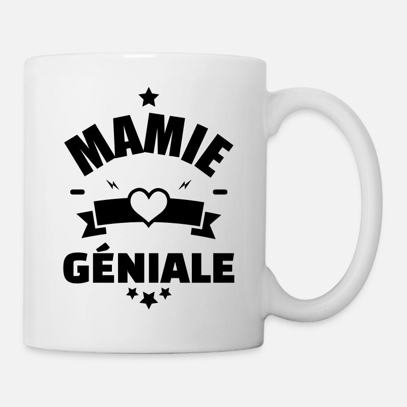 anniversaire mamie - humour - mamie geniale - Mug blanc - blanc