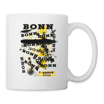 Bonn Deutschland Stadt Skyline Heimat Liebe - Tasse - Weiß - Rechts