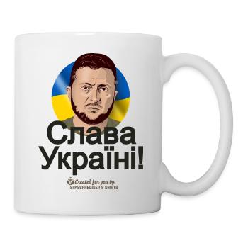 Selenskyj Slava Ukraini - Tasse - Weiß - Rechts
