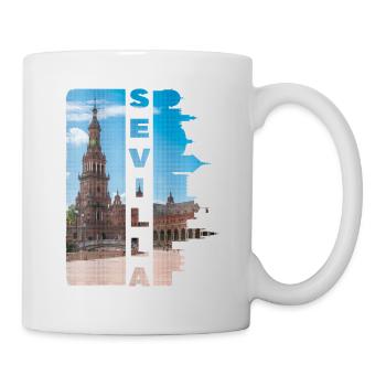 Séville Espagne Ville Skyline Accueil Amour - Mug blanc - blanc - Droite