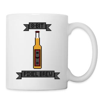 8-Bit Retro Pixel Beer - Mug - white - Right
