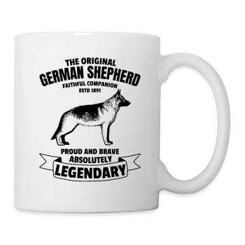 Legendary German Shepherd Retro Vintage - Mug - white - Right