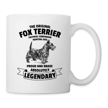 Légendaire Fox Terrier Dog Classic Retro Vintage - Mug blanc - blanc - Droite