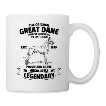 Légendaire Great Dane Classic Vintage Rétro - Mug blanc - blanc - Droite