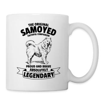 Legendary Samoyed Dog Classic Retro Vintage - Mug - white - Right