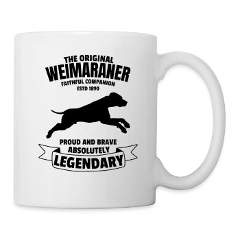 Légendaire Weimaraner Classic Vintage Retro - Mug blanc - blanc - Droite