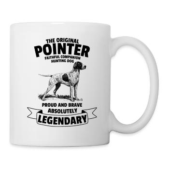 Legendary Pointer Dog Classic Vintage Retro - Mug - white - Right