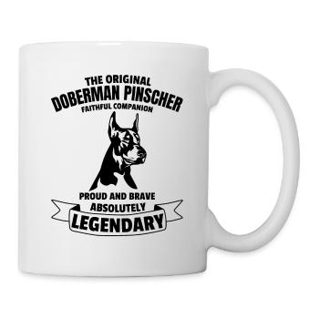 Légendaire Doberman Dog Classic Retro Vintage - Mug blanc - blanc - Droite