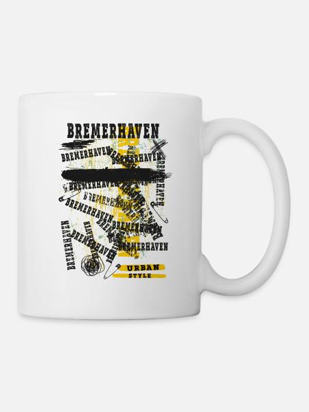 Bremerhaven Deutschland Stadt Skyline Heimat Liebe - Tasse - Weiß