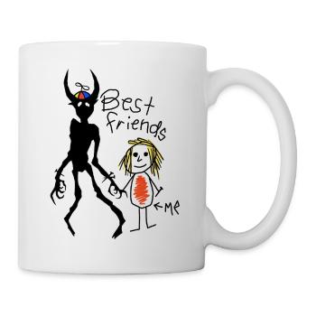 Beste Freunde Dämon - Tasse - Weiß - Rechts