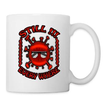 Healty Stay Virus Huh - Mug - white - Right