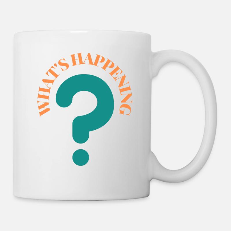 What's Happening Illustration - Tasse - Weiß