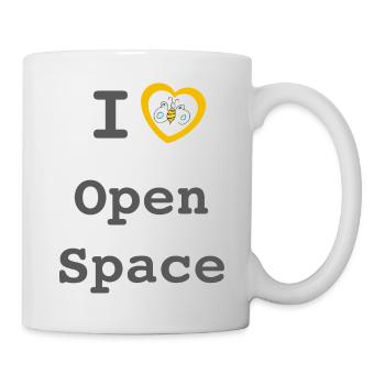 I love Open Space - Tasse - Weiß - Rechts