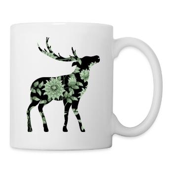 Cerf - Mug blanc - blanc - Droite