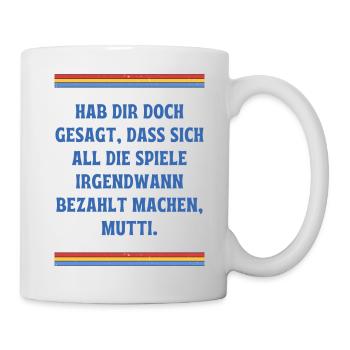 Spieler Gamer Games Design - Tasse - Weiß - Rechts
