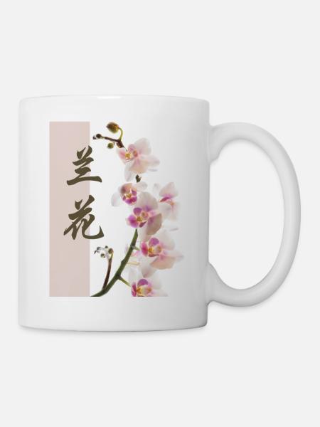 Orchidée - Mug blanc - blanc