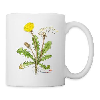 Löwenzahn, auch Pusteblume genannt - Tasse - Weiß - Rechts