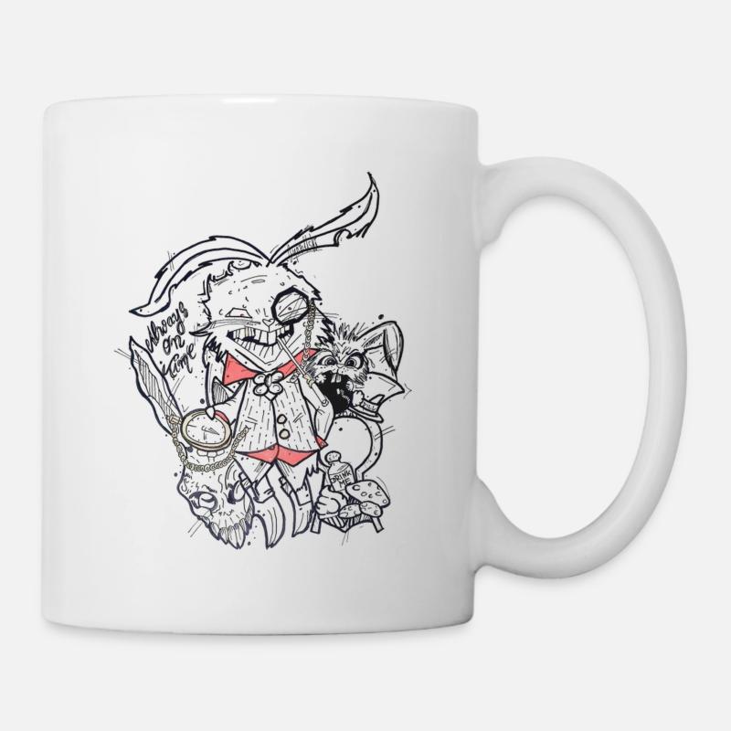 Always on Time - Tasse - Weiß