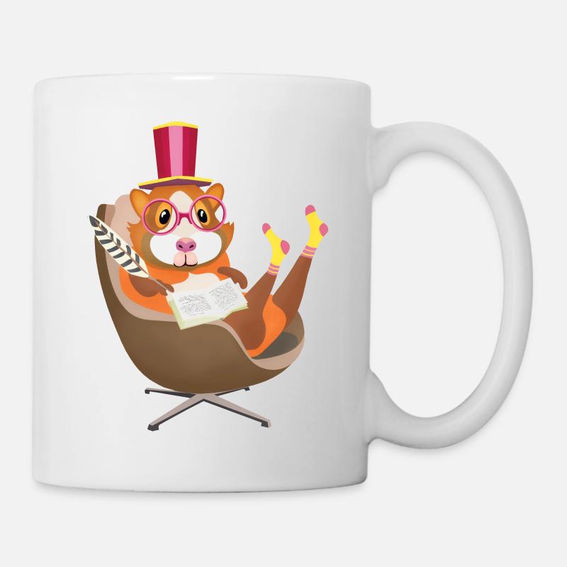 hamster writer - Mug - white