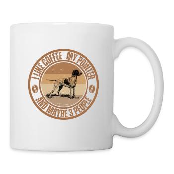 Pointer Café Chien Café - Mug blanc - blanc - Droite