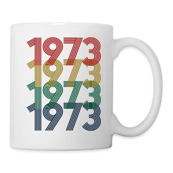 Cool Retro 1973, 50 ans, cadeau de 50e anniversaire - Mug blanc - blanc - Droite