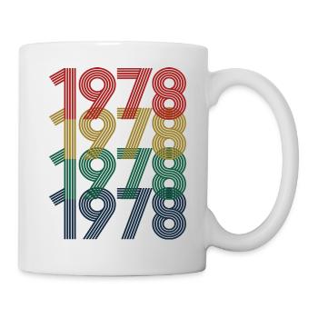 Cool Retro 1978, 44 ans, cadeau de 44e anniversaire - Mug blanc - blanc - Droite