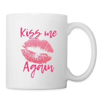 Kiss me Again - Tasse - Weiß - Rechts