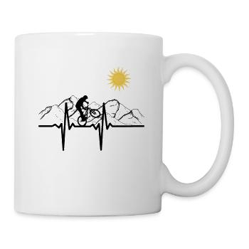 Mountainbike - Tasse - Weiß - Rechts