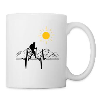 Wandern - Tasse - Weiß - Rechts
