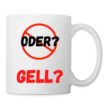 Oberpfalz Niederbayern fränkisch lustiger Dialekt - Tasse - Weiß - Rechts