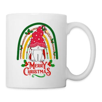 Christmas sweet cat kawaii - Mug - white - Right
