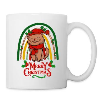 Christmas sweet cat kawaii - Mug - white - Right