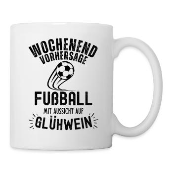 Fußball Fussball lustiger Spruch Deutschland - Tasse - Weiß - Rechts