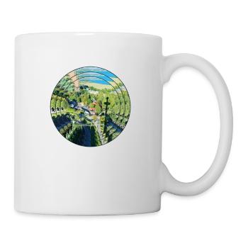 T-Shirt aus dem Hansapark - Tasse - Weiß - Rechts