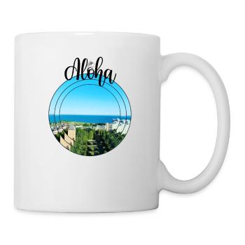 Aloha T-Shirt vom Meer - Tasse - Weiß - Rechts