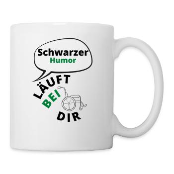 Rollstuhlfahrer witziges T-Shirt - Tasse - Weiß - Rechts