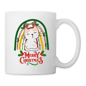 Christmas sweet cat kawaii - Mug - white - Right