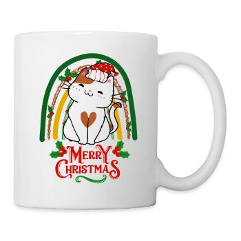 Christmas sweet cat kawaii - Mug - white - Right