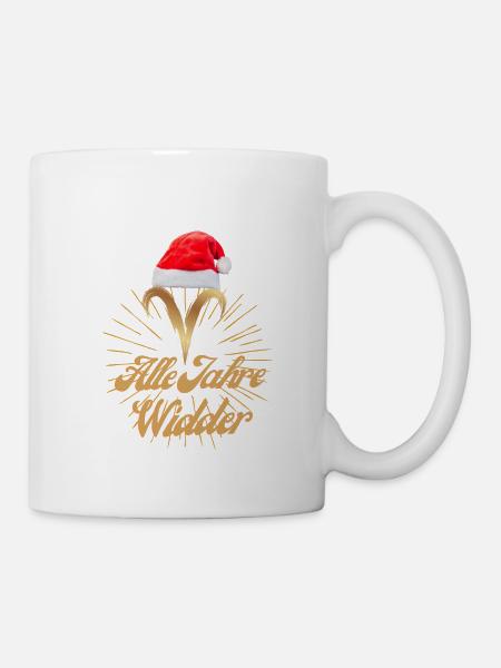 Alle Jahre WIDDER - Tasse - Weiß