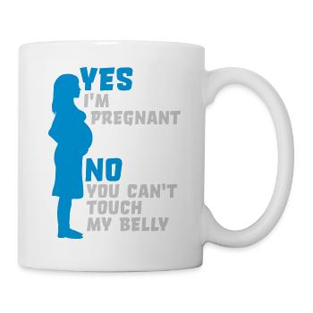 ne peut pas toucher mon - Mug blanc - blanc - Droite