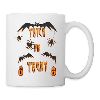 Halloween trick or treat Halloween spider - Tasse - Weiß - Rechts