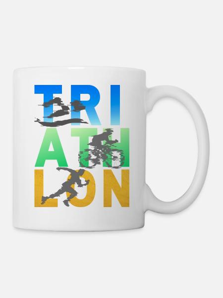 TRI ATH LON - Tasse - Weiß